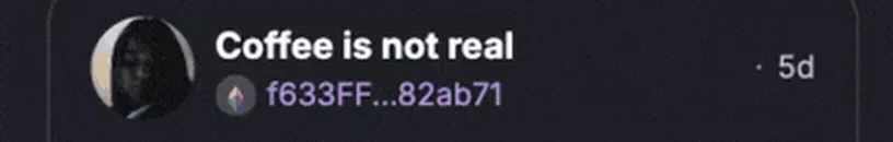 Profile Avatar Button in Vibes: Reported content, medium: the author under review