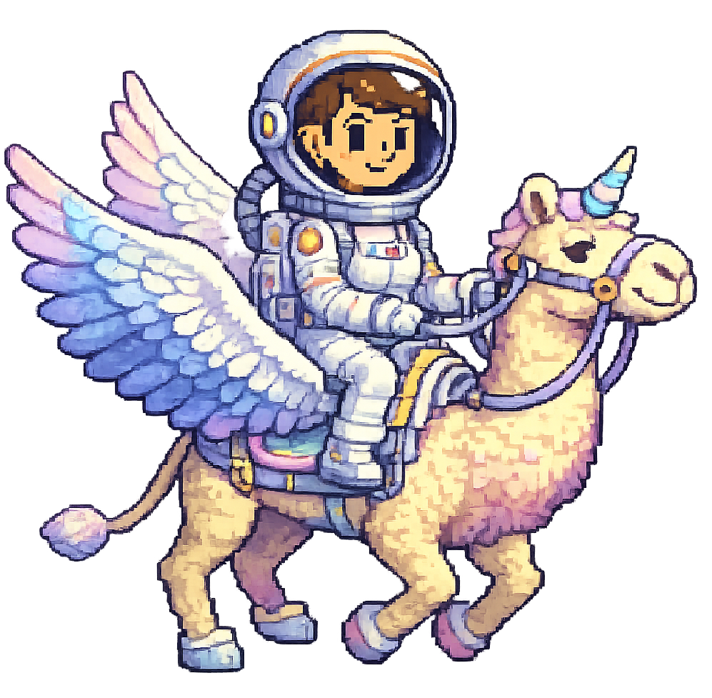 astronaut on camel